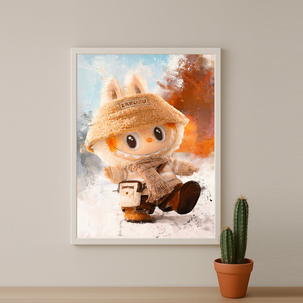 Poster Labubu - Beige