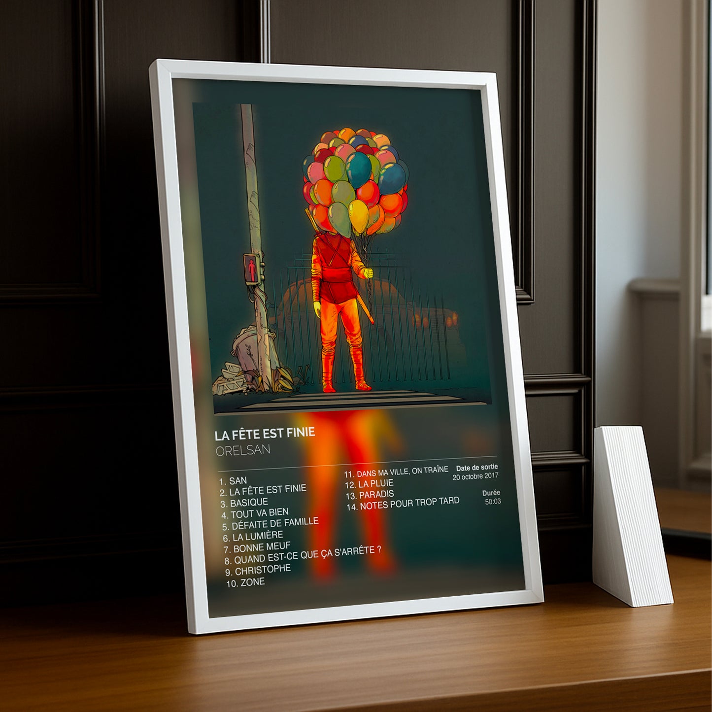 Cadre photo Album La fête est finie Orelsan