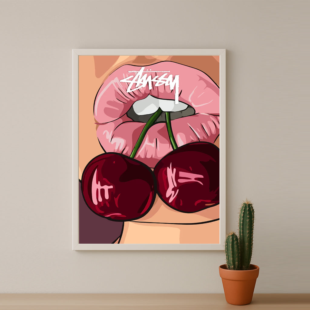Cadre photo Stussy - Cherry Lips