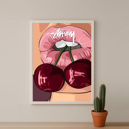 Cadre photo Stussy - Cherry Lips
