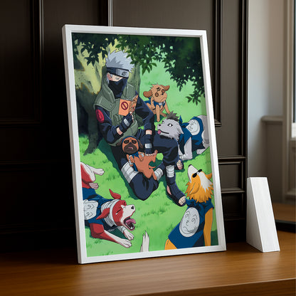 Cadre Photo Naruto - Kakashi's Ninja Dogs