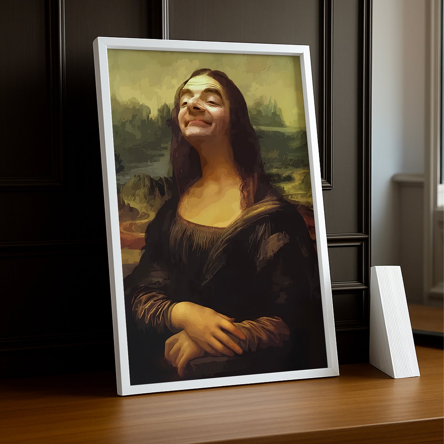 Cadre photo Mona Lisa La Joconde x Mr Bean