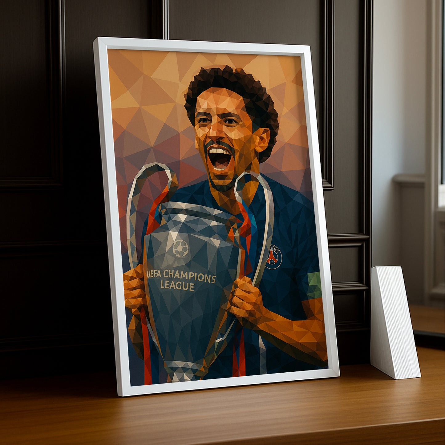 Cadre photo PSG illustration Marquinhos LDC