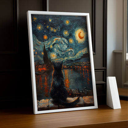 Cadre Photo Chat - Lune Art