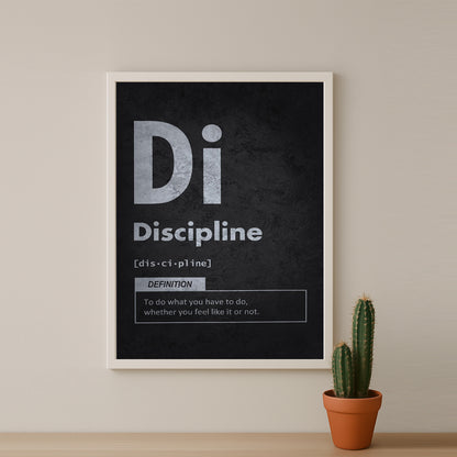 Cadre photo Motivation - Discipline