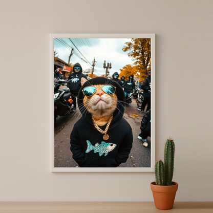 Cadre photo Chat Chill