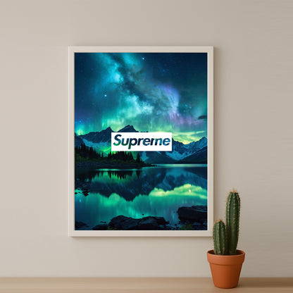 Poster Supreme - Aurore Boréale