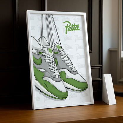 Poster Nike Patta vert