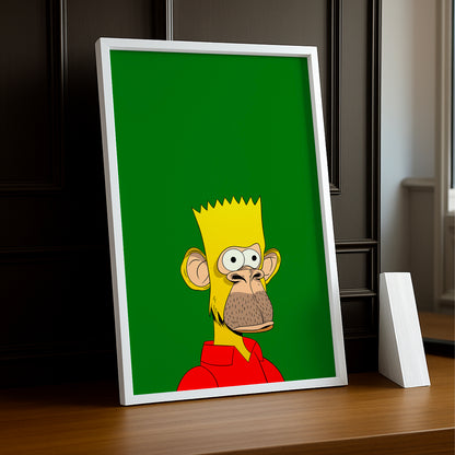 Cadre photo Bayc Ape Bart Simpson
