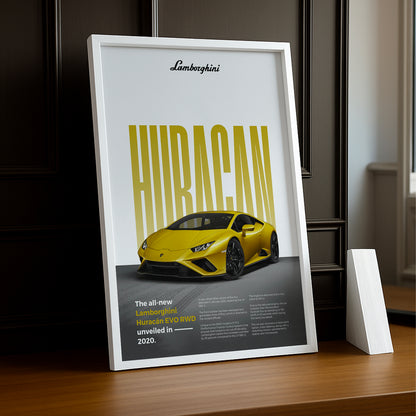 Poster Voitures - Lamborghini Huracan Evo RWD