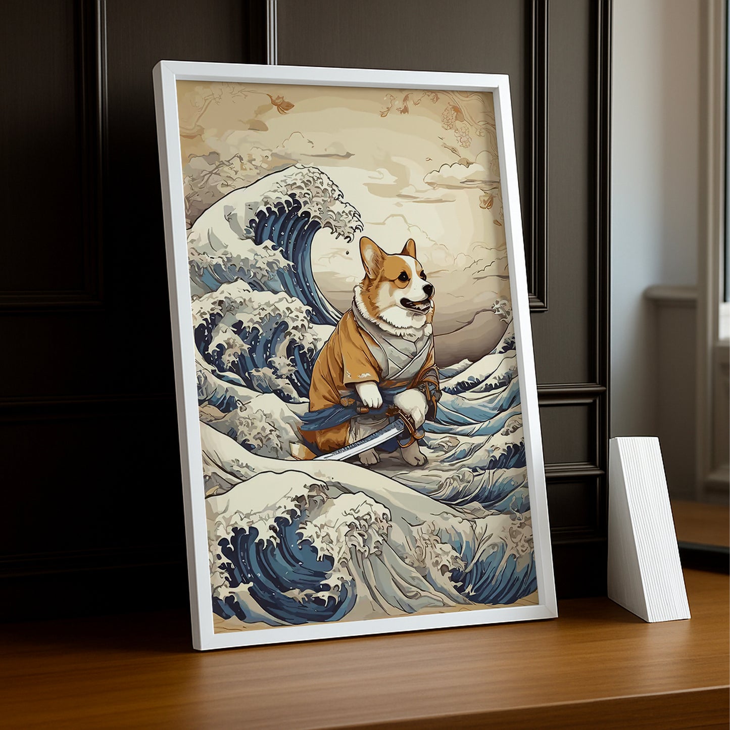 Cadre Photo Chien - Vague