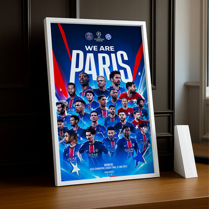 Cadre photo Paris Saint-Germain Champion LDC