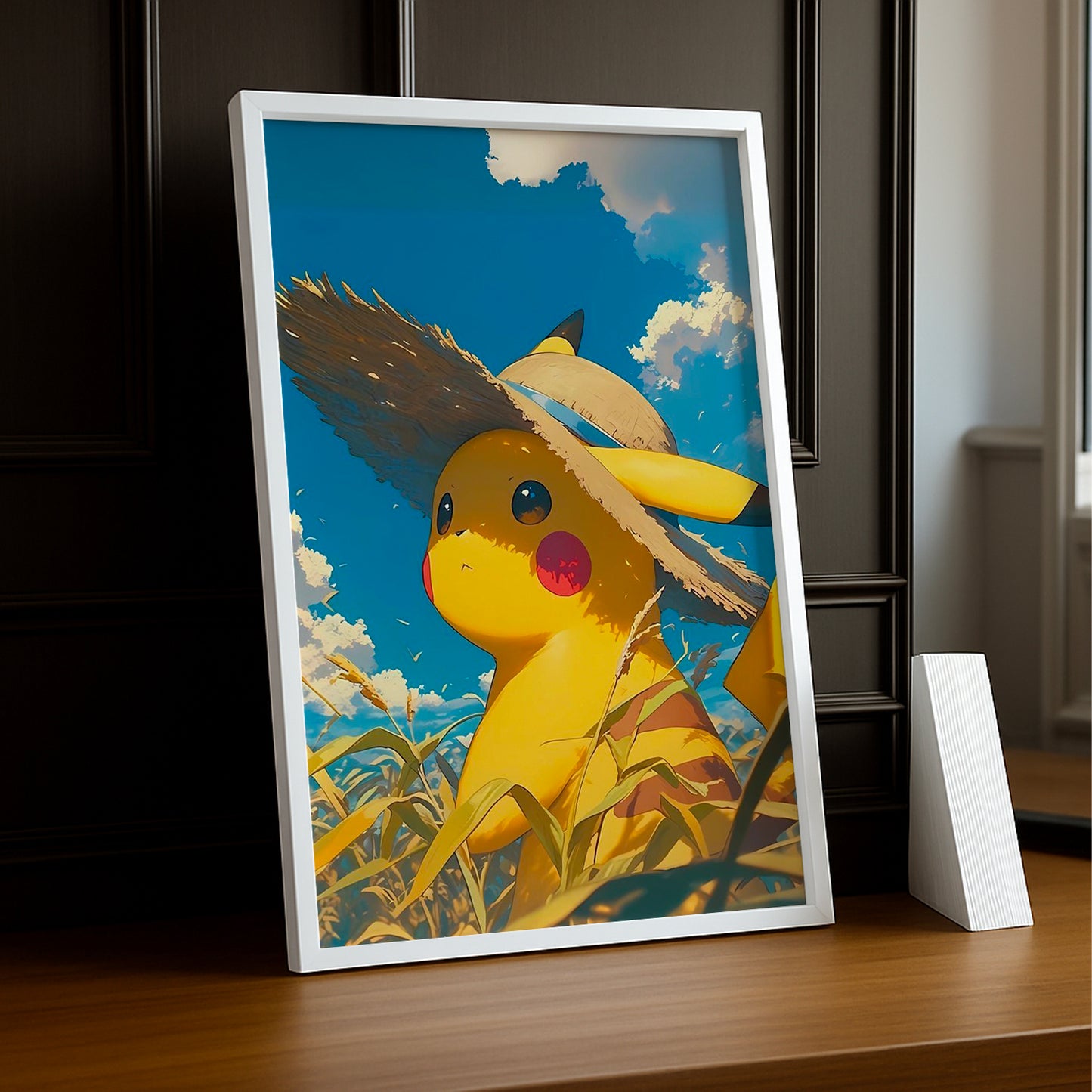 Cadre Photo Pokémon - Pikachu Chapeau de paille