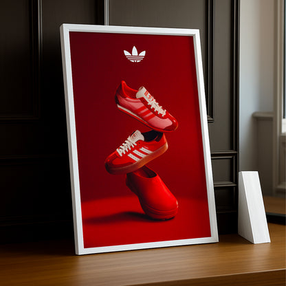 Cadre photo Adidas - Gazelle Rouge