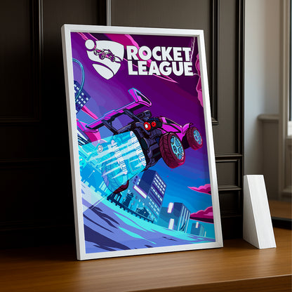 Cadre Photo Rocket League - Voiture violette