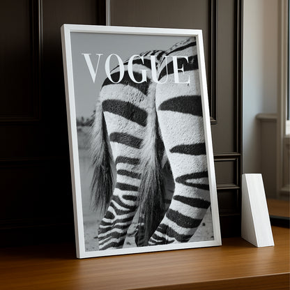 Poster Photo Vogue - Zèbre