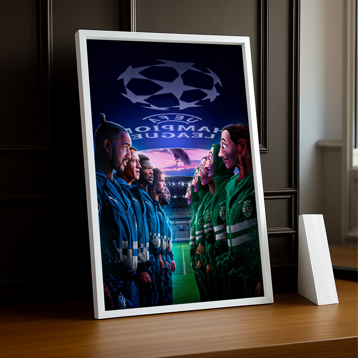 Cadre photo Olympique de Marseille Champions League