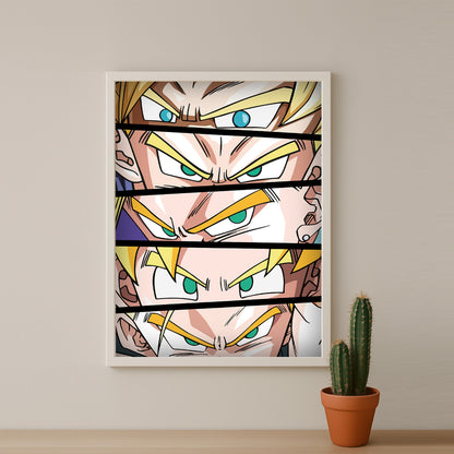 Poster Dragon Ball Z - Eyes Super Saiyans
