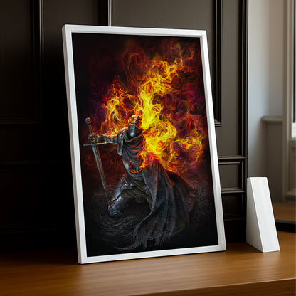 Cadre Photo Elden Ring - Knight in Flames