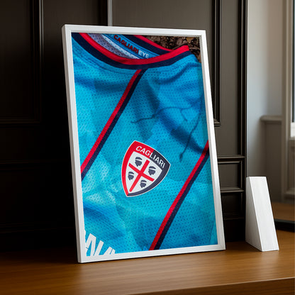 Poster Maillot Football - Cagliari Kit 25-26