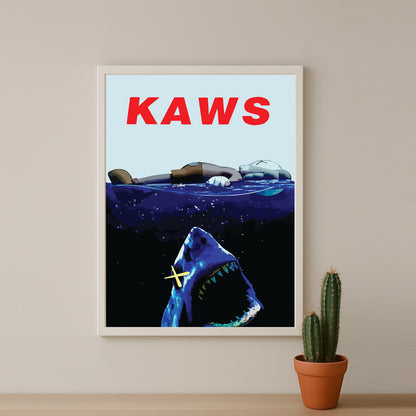 Cadre photo Kaws - Jaws