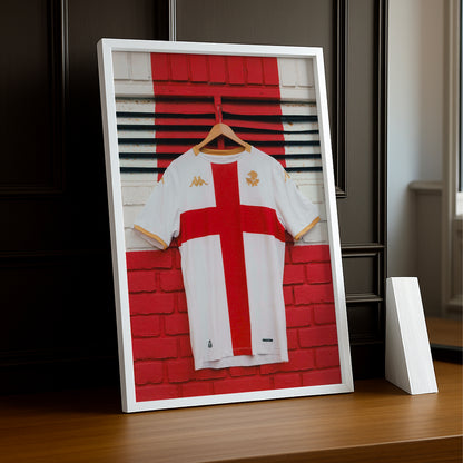 Poster Maillot Football - Genoa Kit 25-26
