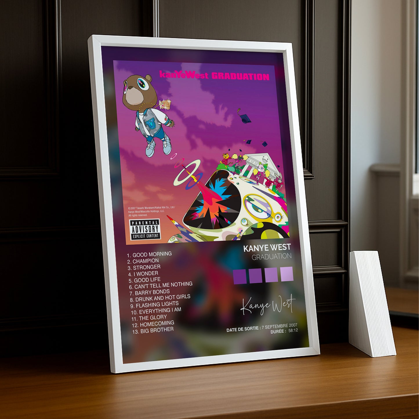 Cadre photo Graduation Kanye West