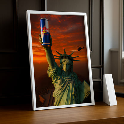 Cadre Photo Redbull - Statue de la Liberté