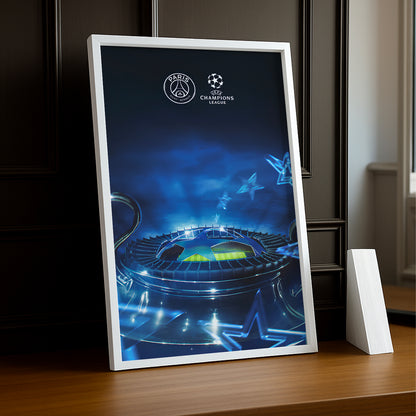 Poster encadrée Paris Saint-Germain - Ligue des Champions