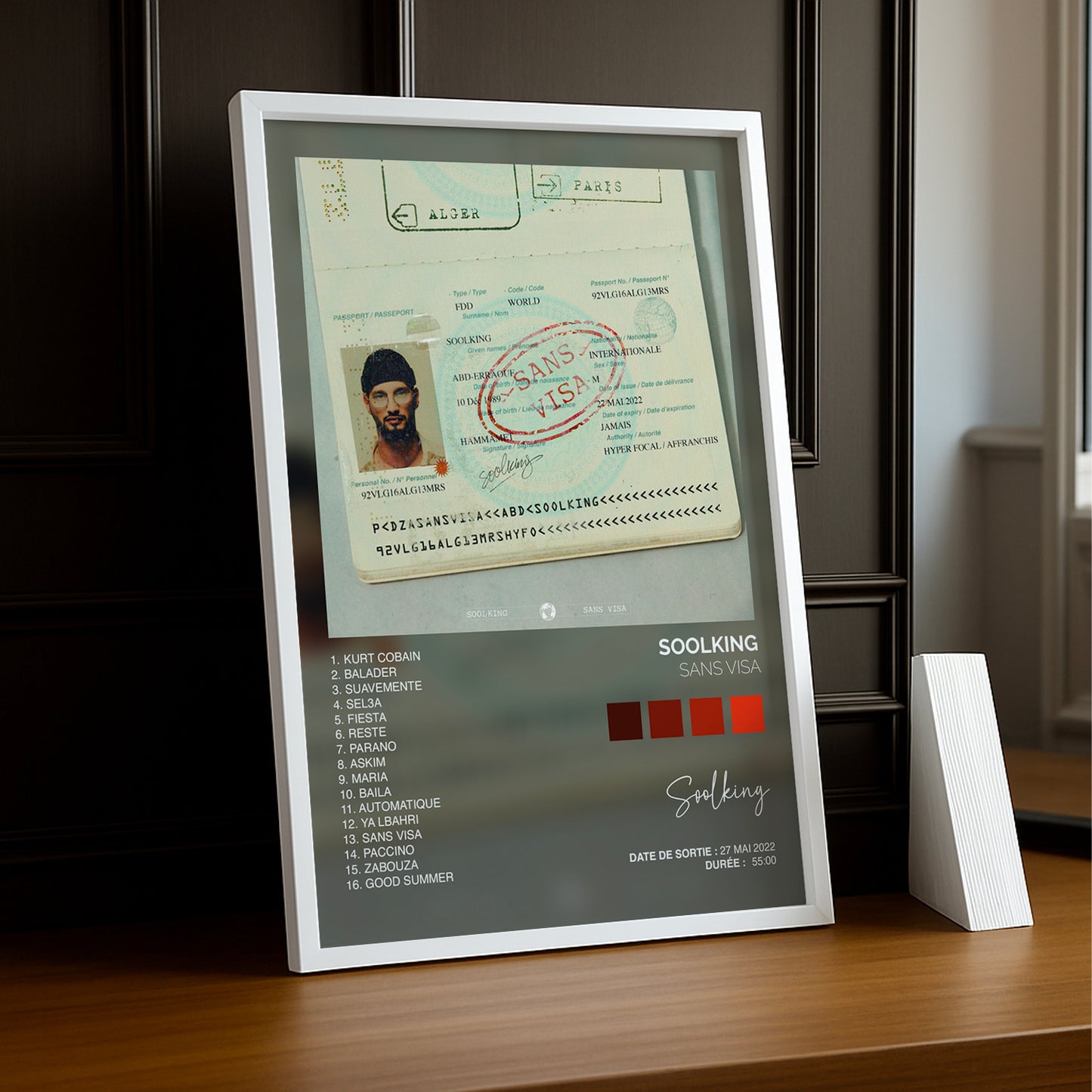 Cadre photo Album - Sans visa de Soolking