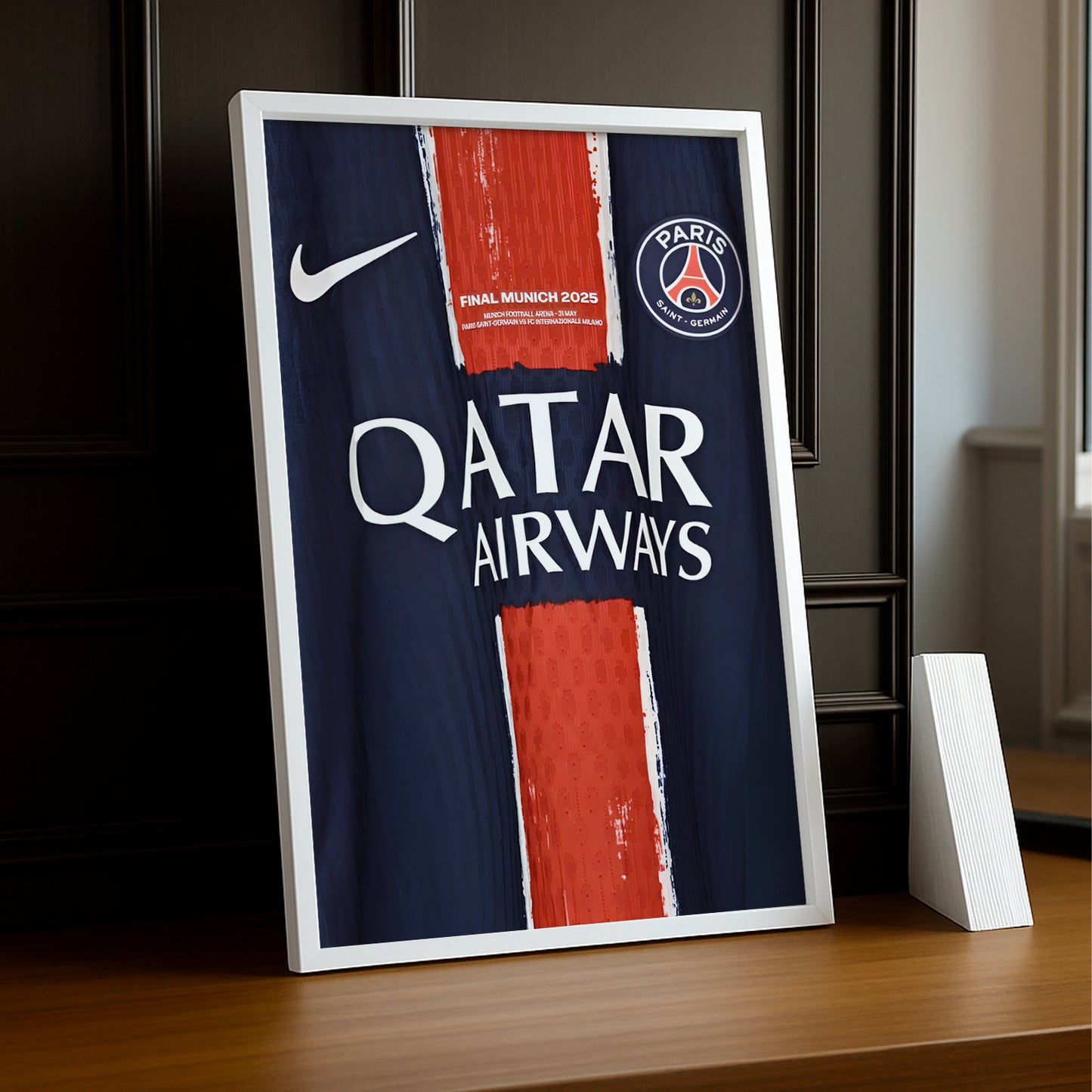 Cadre photo Paris Saint-Germain Maillot Étoilée
