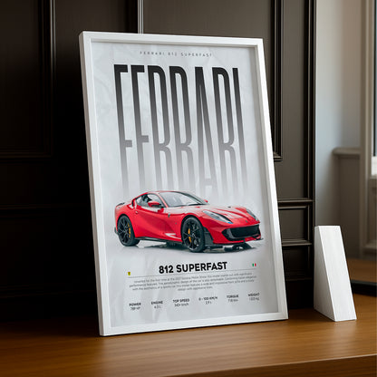 Cadre photo Ferrari 812 Superfast