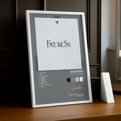 Cadre Photo K-Pop - Seventeen Face The Sun