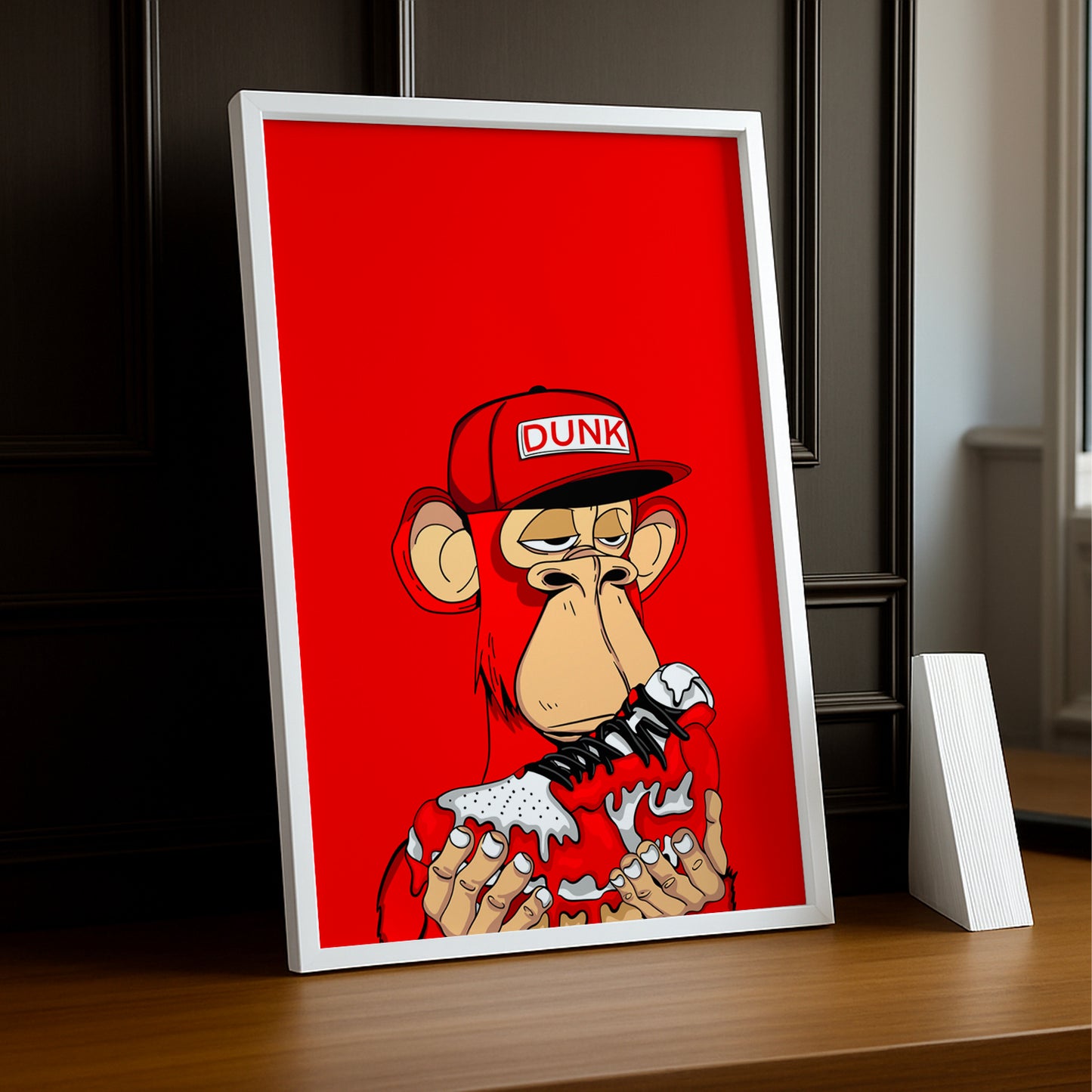 Cadre photo Bayc Nike Dunk SB Rouge