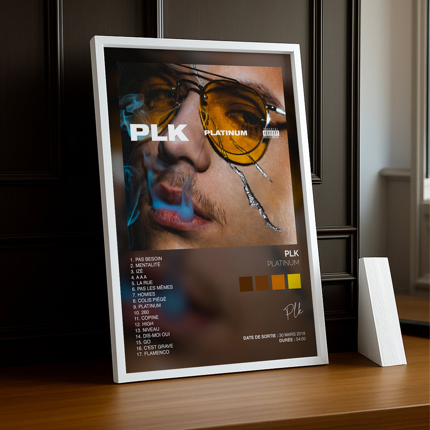 Cadre photo Album Musicaux - Platinum de PLK