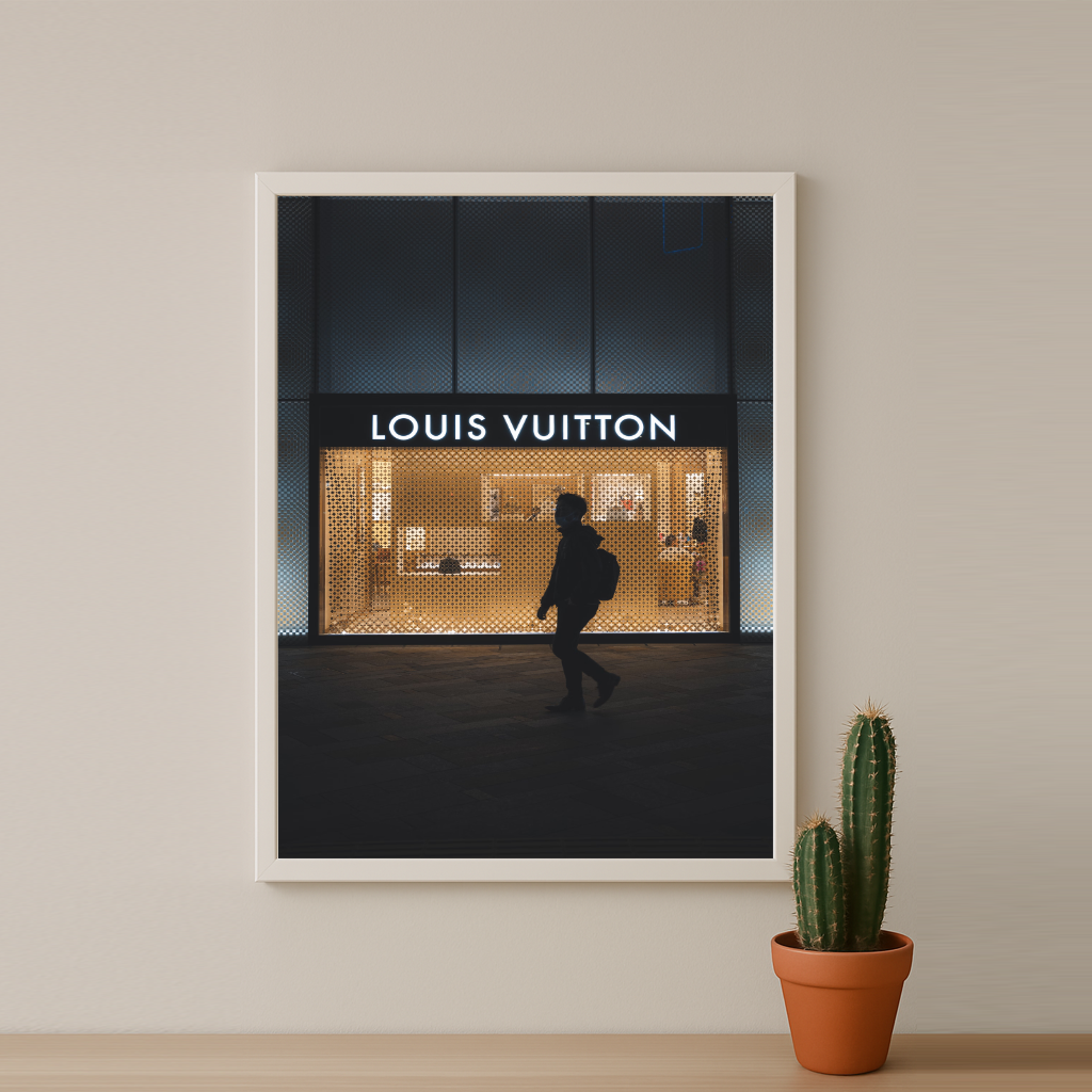 Cadre photo Louis Vuitton by night