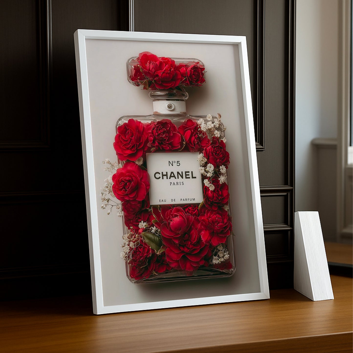 Cadre photo Chanel - N°5 Chanel Roses