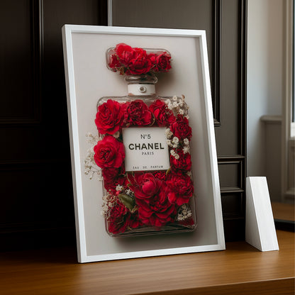 Cadre photo Chanel - N°5 Chanel Roses