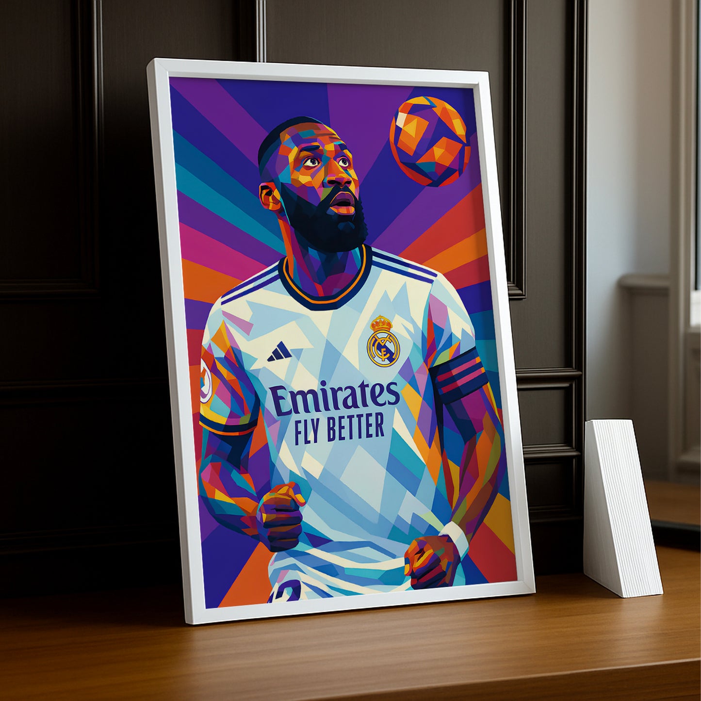 Cadre Photo Rüdiger Real Madrid – Affiche HD Encadrée Papier Premium