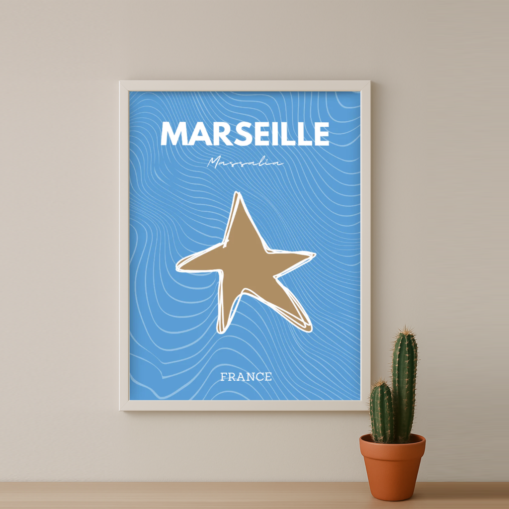 Olympique de Marseille Étoile - Poster