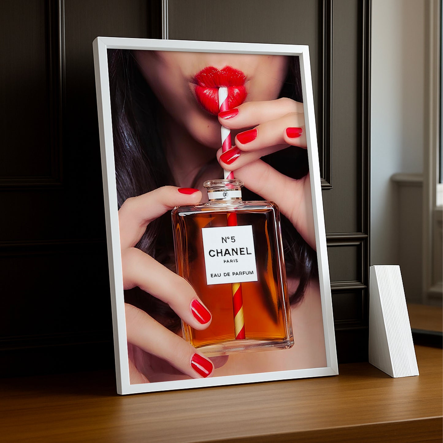 Poster Photo Chanel - Drinking fragrance