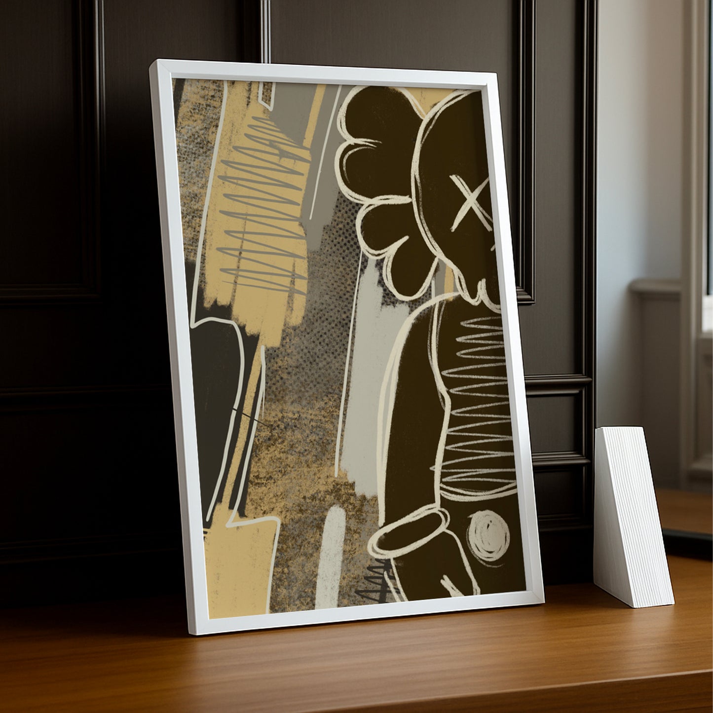 Cadre photo Kaws Art abstrait