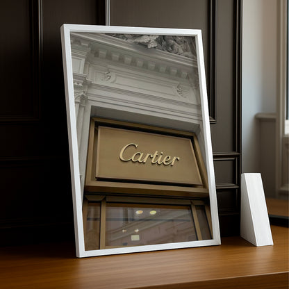 Cadre photo Cartier - Devanture en or
