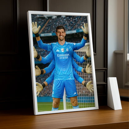 Cadre Photo Thibaut Courtois Real Madrid – Affiche HD Encadrée Papier Premium
