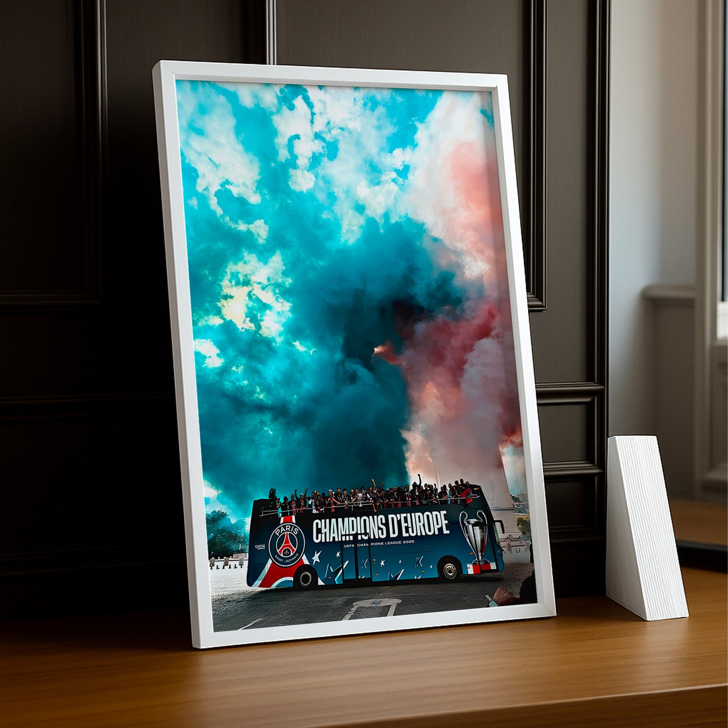 Cadre photo Paris Saint-Germain LDC Bus