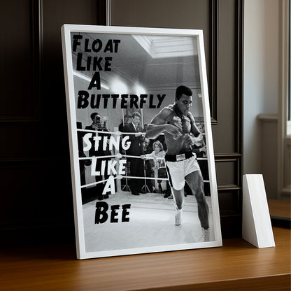 Cadre Photo Boxe - Muhammad Ali "Float Like a Butterfly"