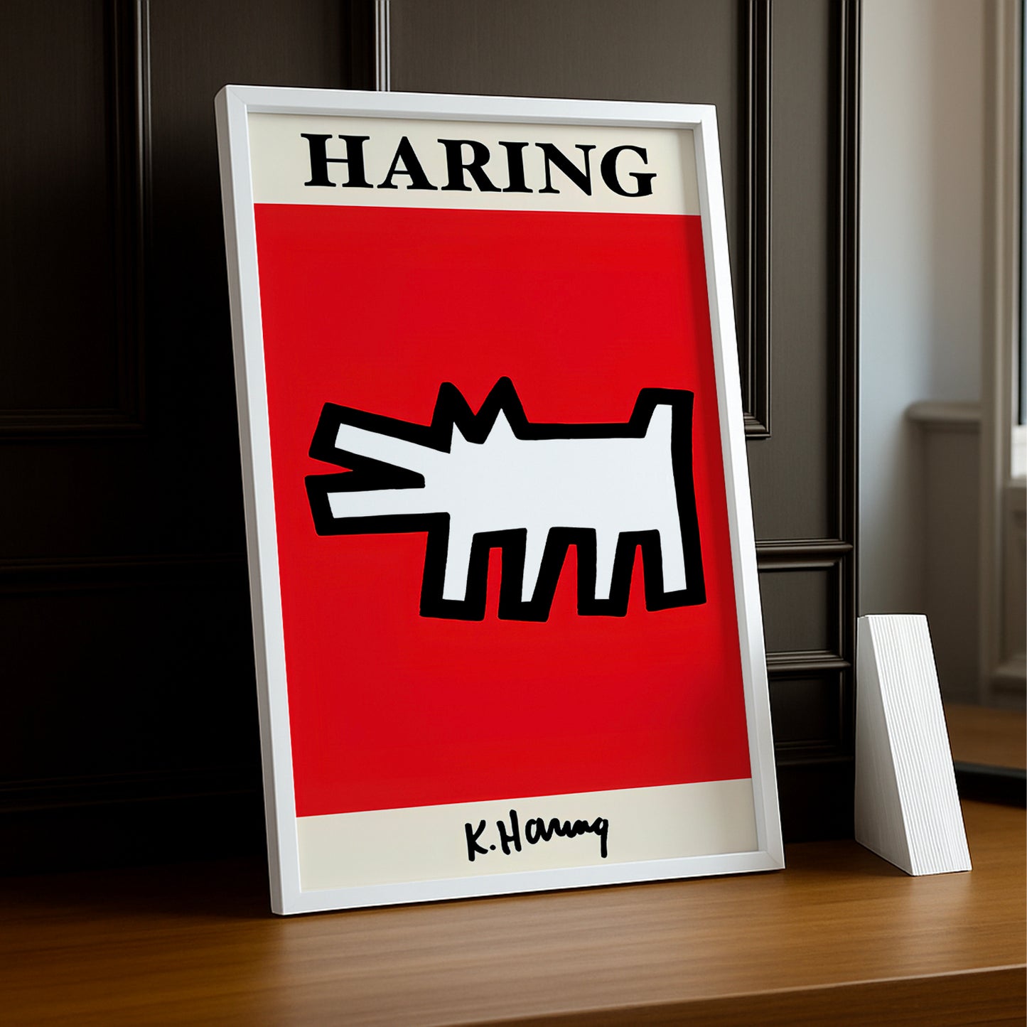 Cadre photo Keith Haring Dog