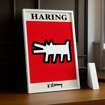 Cadre photo Keith Haring Dog