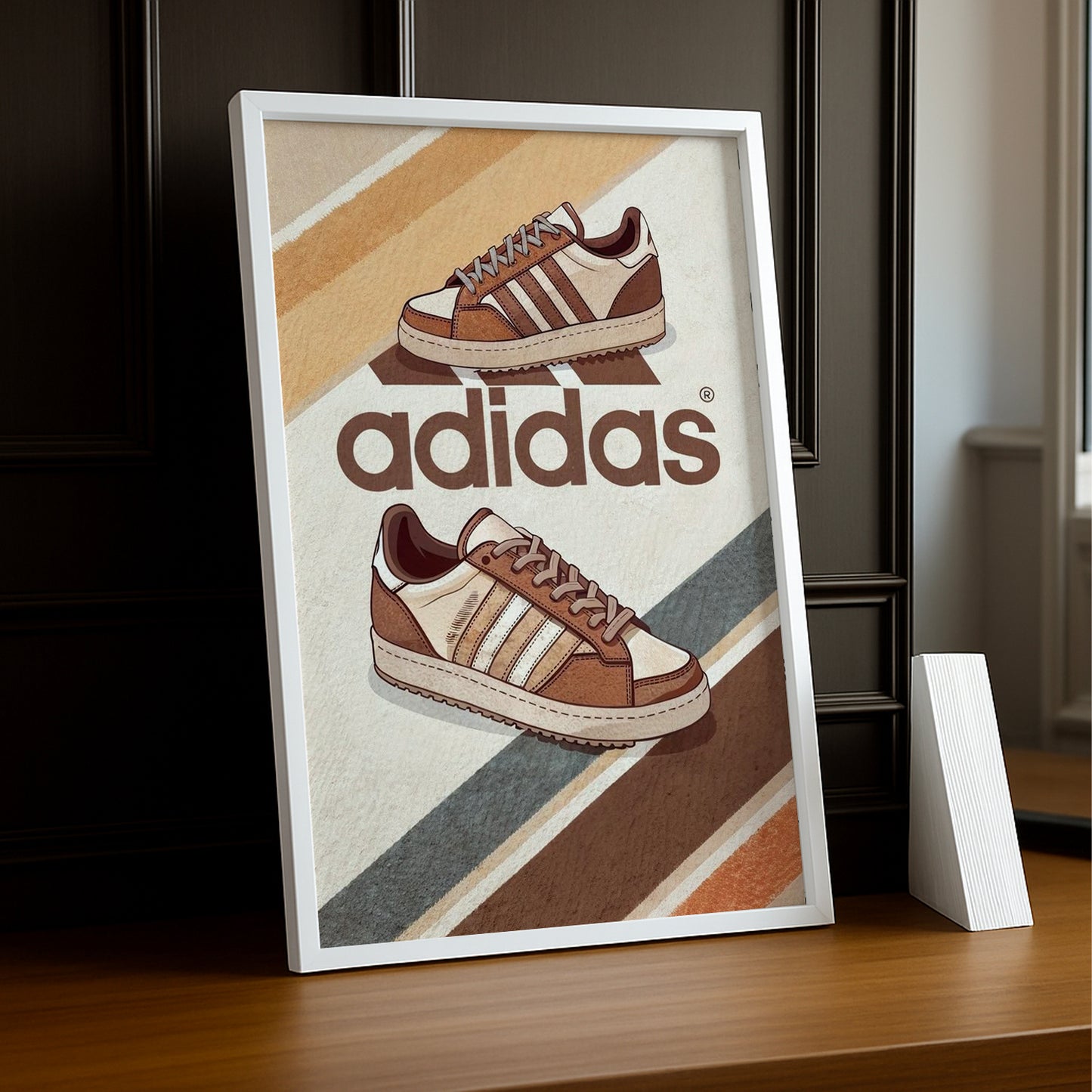 Cadre photo Adidas - Superstar Beige