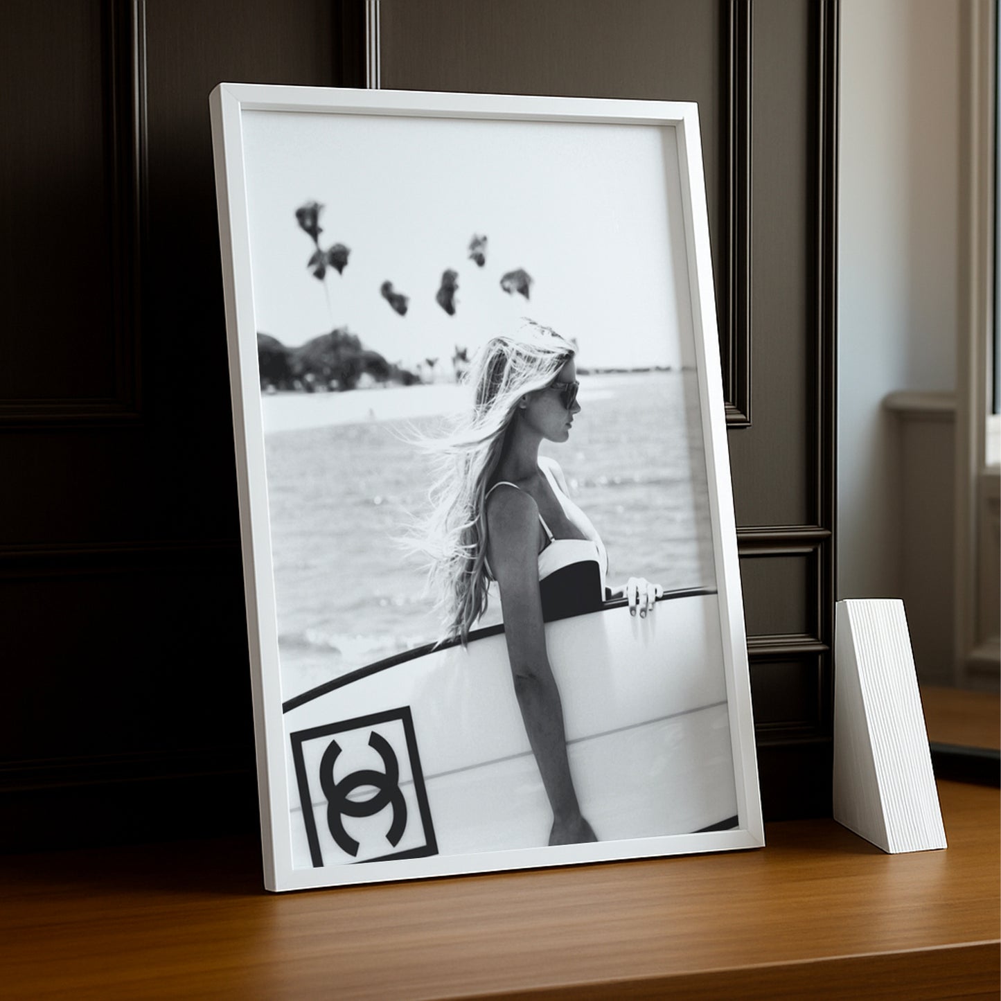 Cadre photo Chanel surf